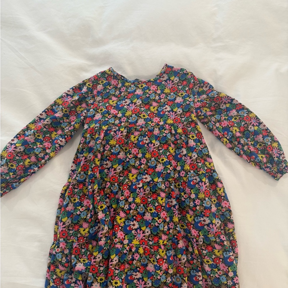 Mini Boden Multicolor Floral Kids Dress